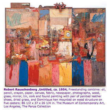 Robert Rauschenberg painting, 1954